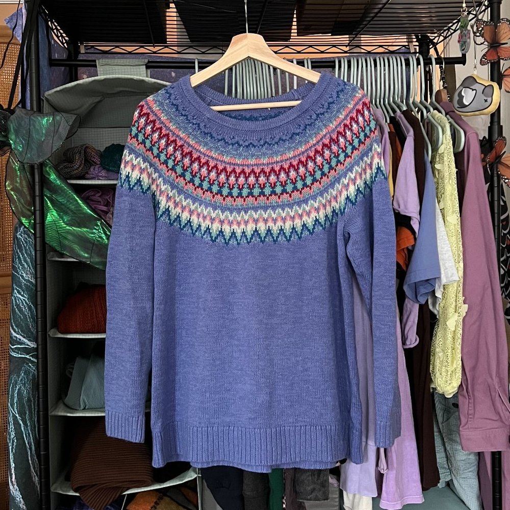 Lightweight Fair Isle Sweater